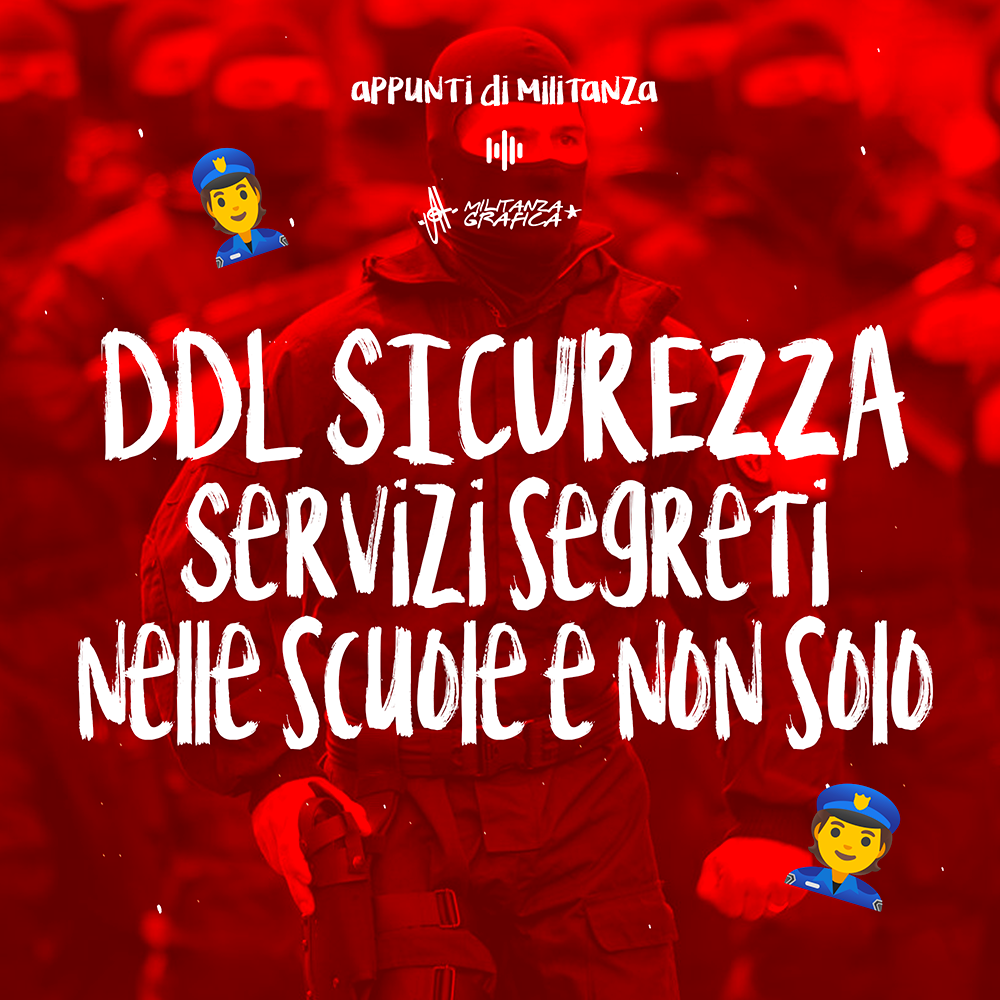 Servizi Segreti DDL SICUREZZA