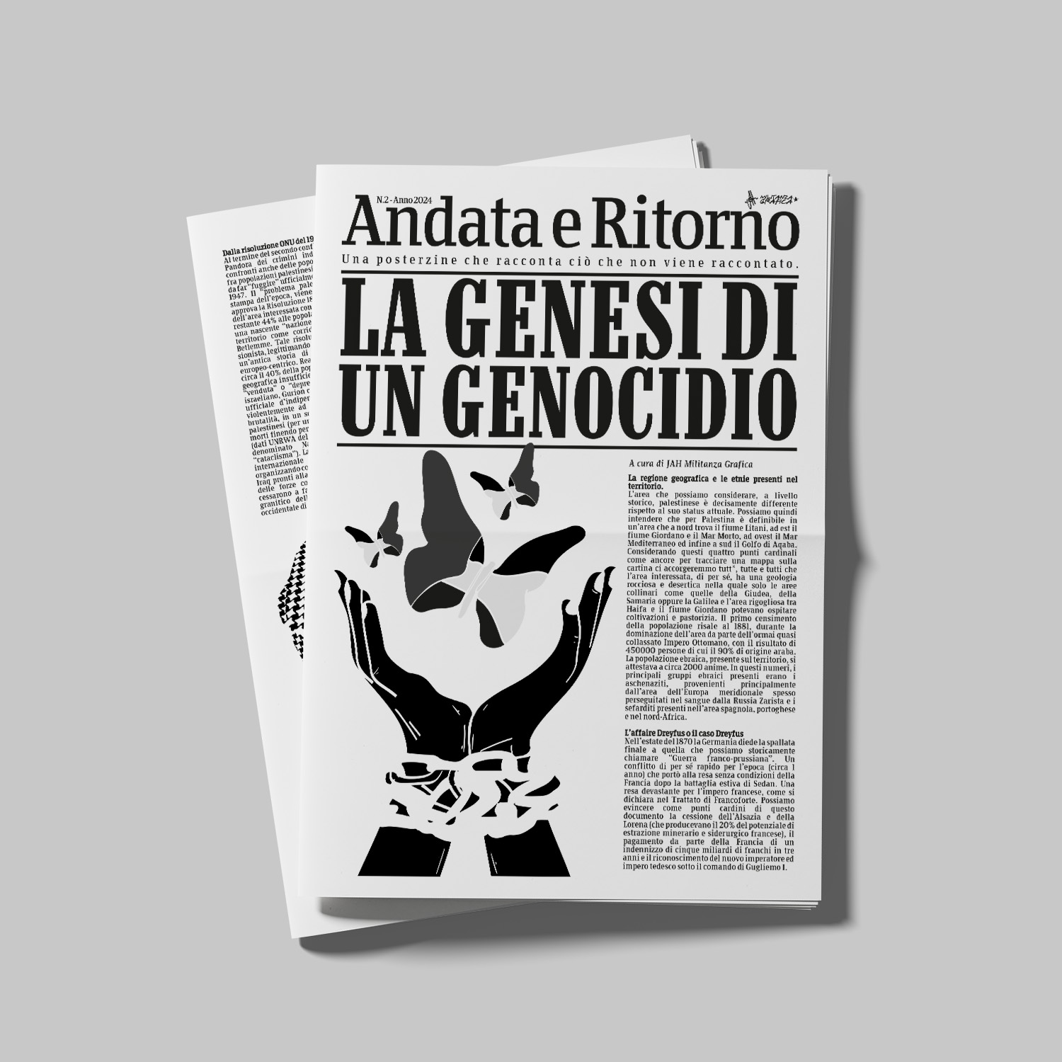 La genesi di un genocidio Militanza Grafica